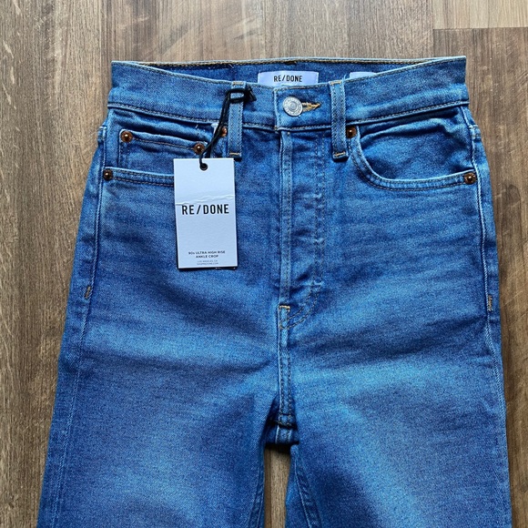 Re/done 90s ultra high rise ankle crop - Picture 2 of 13